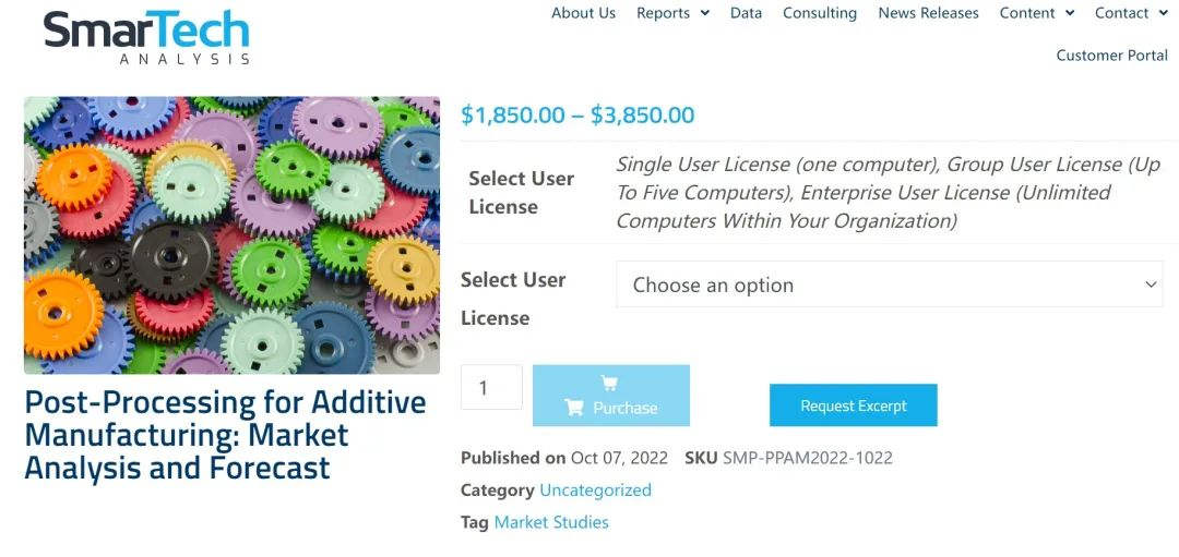 至2031年，3D打印后處理市場規模將達18億美元